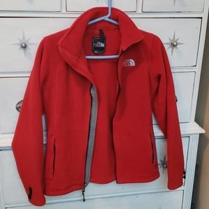 The North Face Red women's Fleece Polartec jacket